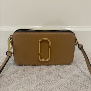 Marc Jacobs Brown Crossbody Bag with Gold Accent